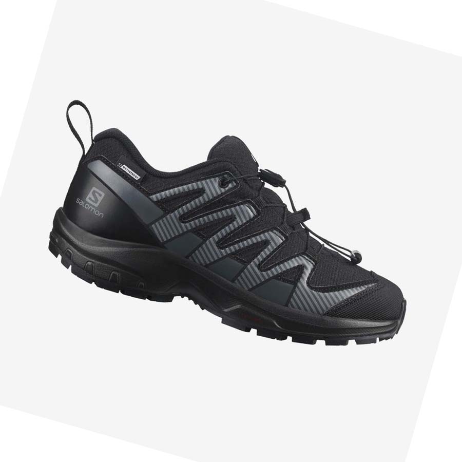 Tenis Para Trail Running Salomon XA PRO V8 CLIMASALOMON™ WATERPROOF Niños Negros | MX 2023AHK